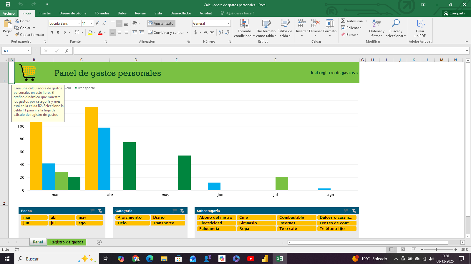 Calculadora de Gastos Personales
